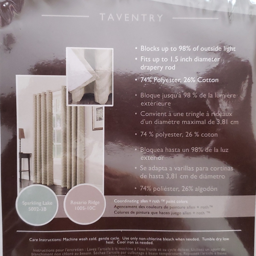 - Allen + Roth energy saving draperies - Picture 4 of 10